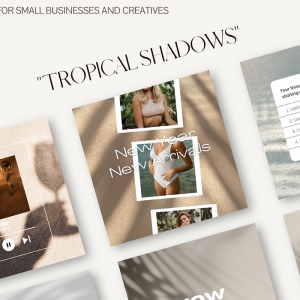 Tropical Shadows Instagram Post Templates